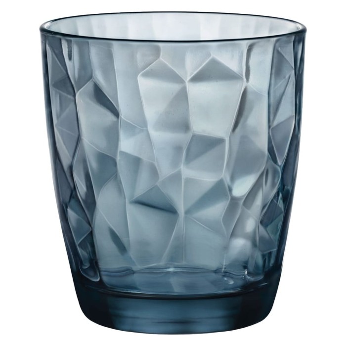 Wasserglas Diamon blau - 39064